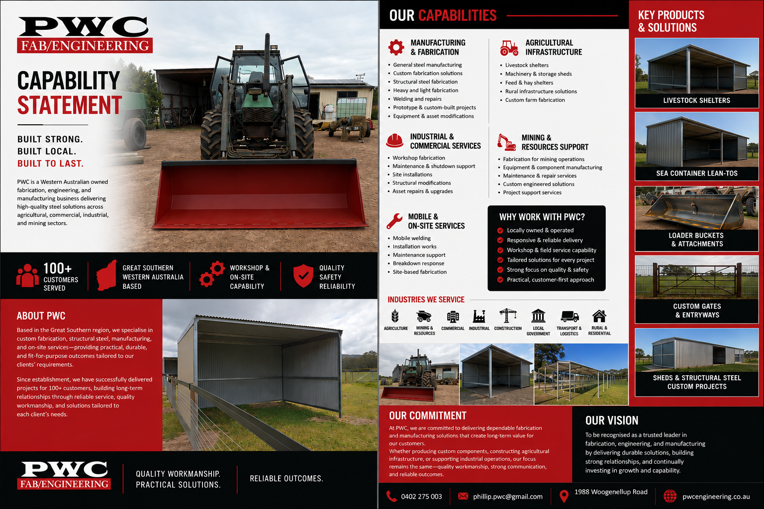 PWC Fabrication & Engineering Capability Statement